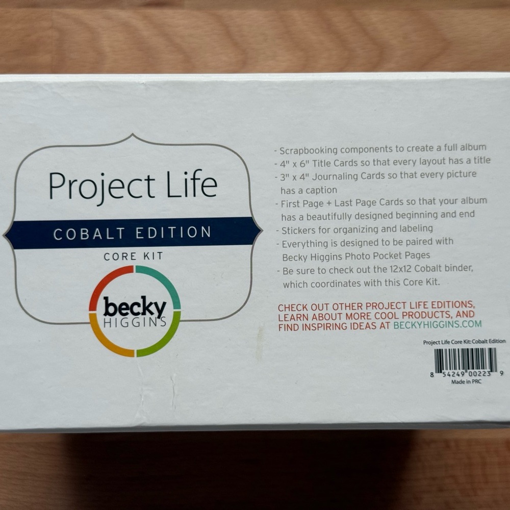Project Life Cobalt Edition Core Kit by Becky Higgins - Navy w/multicolor Accent